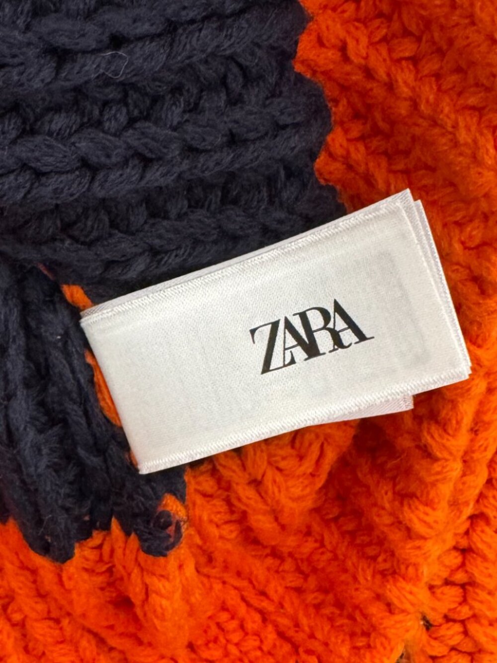 ZARA CHUNKY KNIT COLORBLOCK OVERSIZE SUMMER TO AUTUMN PREPPY CLASSIC CASUAL S - Picture 10 of 11